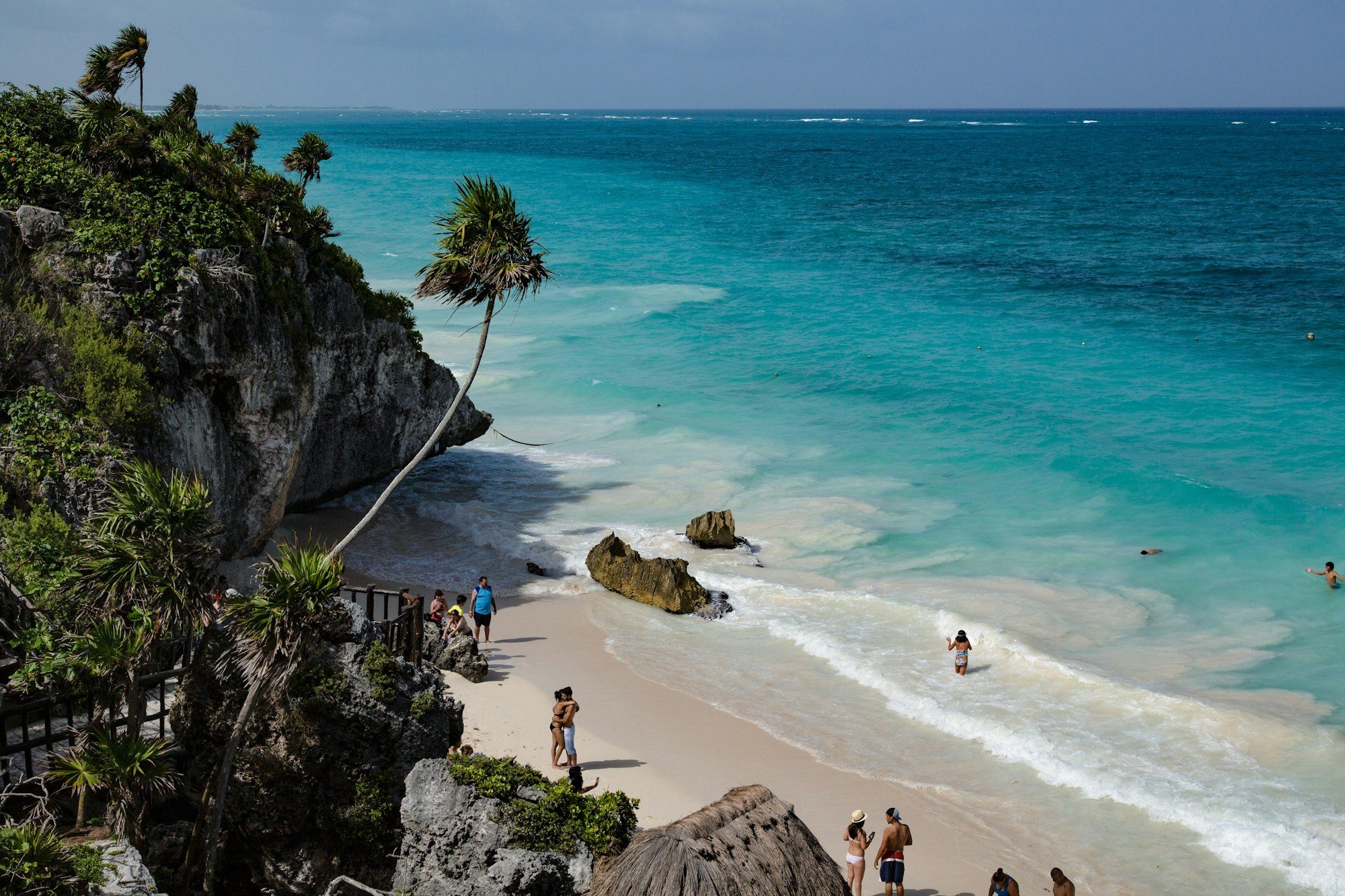 Ruinas mayas de Tulum sobre el mar Caribe
